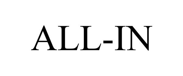 Trademark Logo ALL-IN