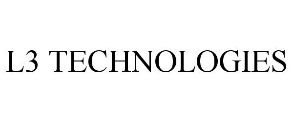 Trademark Logo L3 TECHNOLOGIES