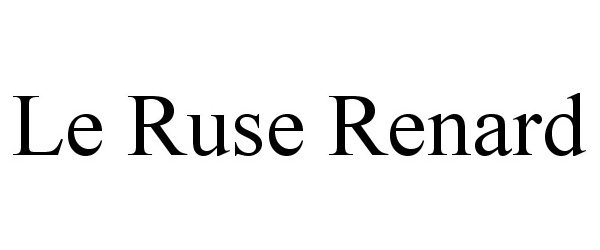 Trademark Logo LE RUSE RENARD