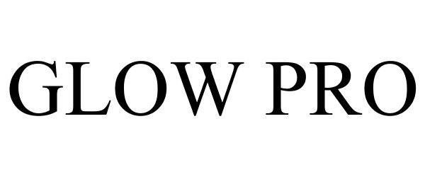 Trademark Logo GLOW PRO