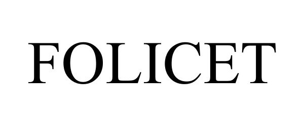 Trademark Logo FOLICET
