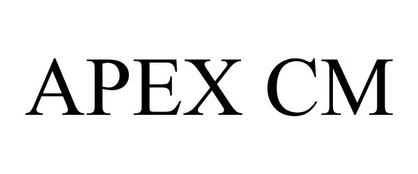 Trademark Logo APEX CM