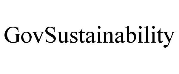 Trademark Logo GOVSUSTAINABILITY
