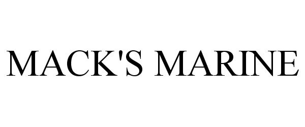  MACK'S MARINE