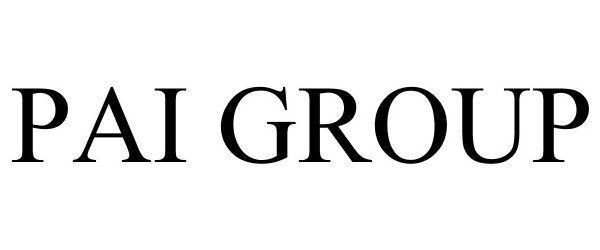 Trademark Logo PAI GROUP