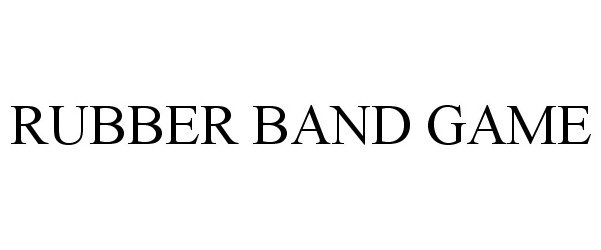 Trademark Logo RUBBER BAND GAME