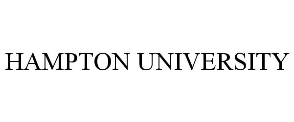 Trademark Logo HAMPTON UNIVERSITY