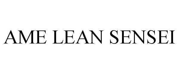 Trademark Logo AME LEAN SENSEI