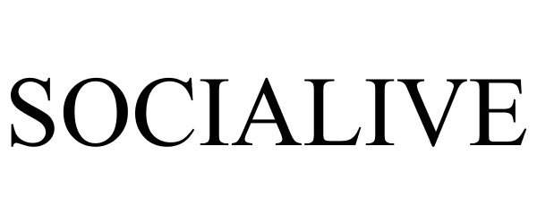 Trademark Logo SOCIALIVE