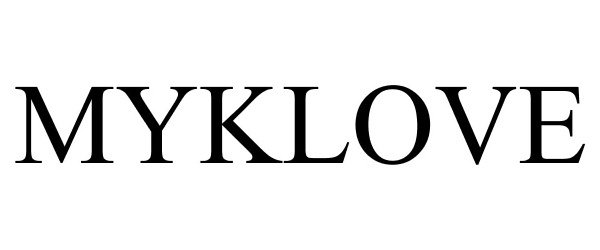 Trademark Logo MYKLOVE