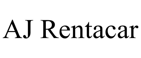Trademark Logo AJ RENTACAR
