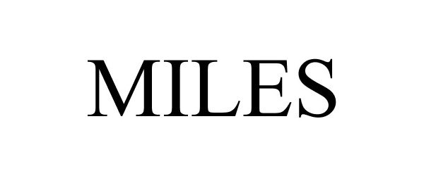 Trademark Logo MILES