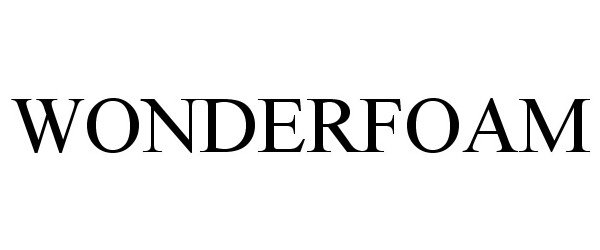 Trademark Logo WONDERFOAM