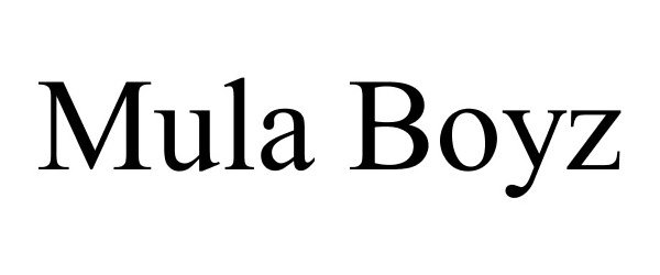 Trademark Logo MULA BOYZ