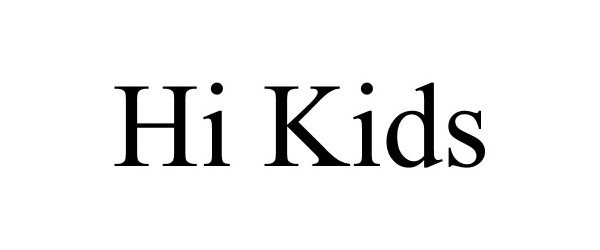 Trademark Logo HI KIDS