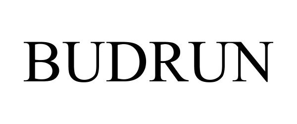 Trademark Logo BUDRUN