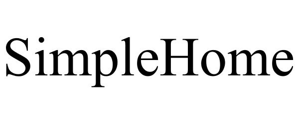 Trademark Logo SIMPLEHOME