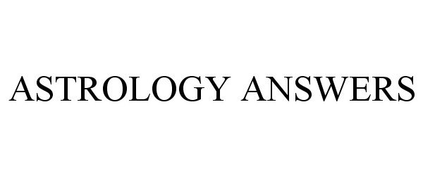 Trademark Logo ASTROLOGY ANSWERS