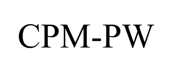 Trademark Logo CPM-PW