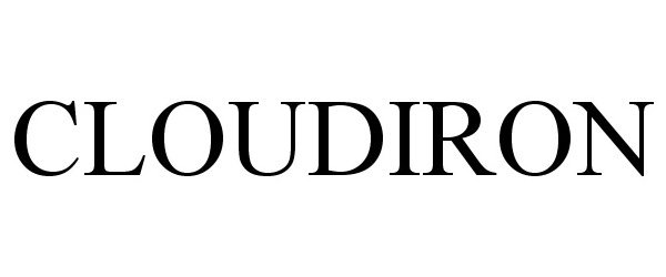 Trademark Logo CLOUDIRON