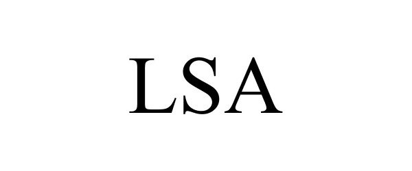 Trademark Logo LSA
