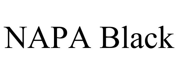 Trademark Logo NAPA BLACK