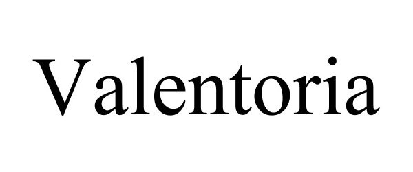 Trademark Logo VALENTORIA