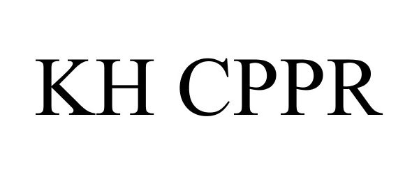 Trademark Logo KH CPPR
