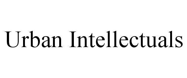 Trademark Logo URBAN INTELLECTUALS