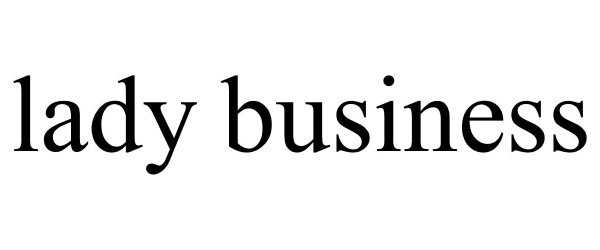 Trademark Logo LADY BUSINESS