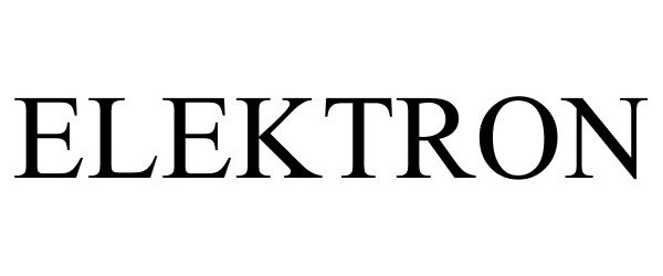 Trademark Logo ELEKTRON