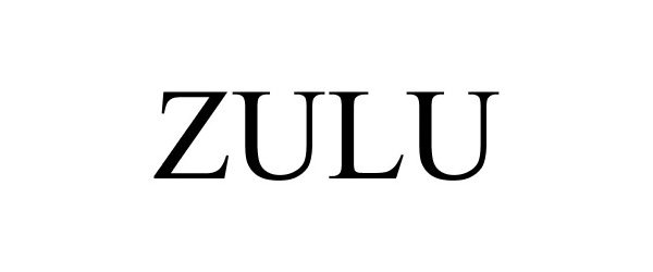 Trademark Logo ZULU