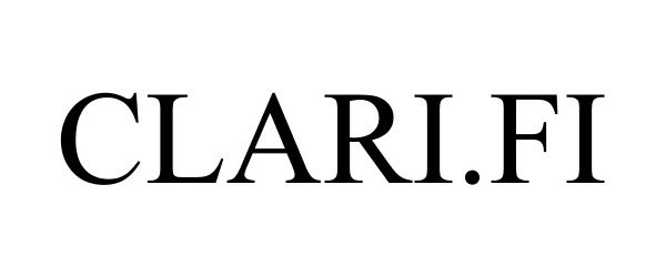 Trademark Logo CLARI.FI