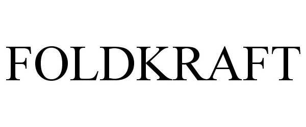 Trademark Logo FOLDKRAFT