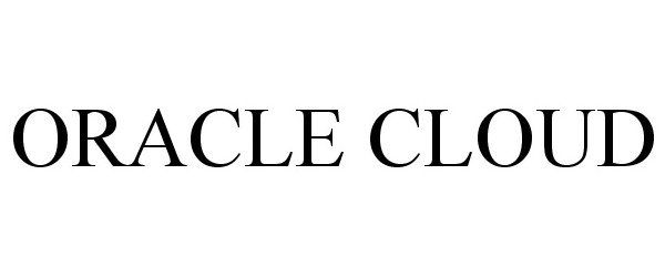 Trademark Logo ORACLE CLOUD