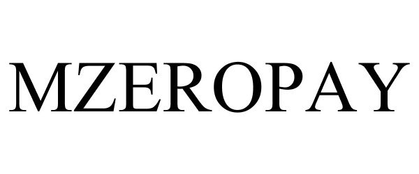 Trademark Logo MZEROPAY