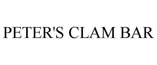  PETER'S CLAM BAR