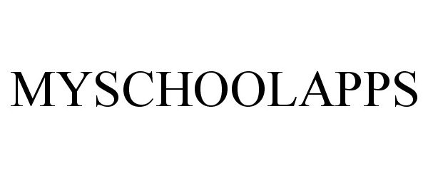 Trademark Logo MYSCHOOLAPPS