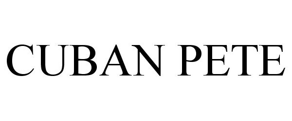Trademark Logo CUBAN PETE