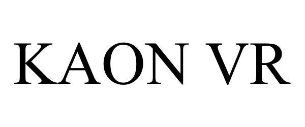 Trademark Logo KAON VR