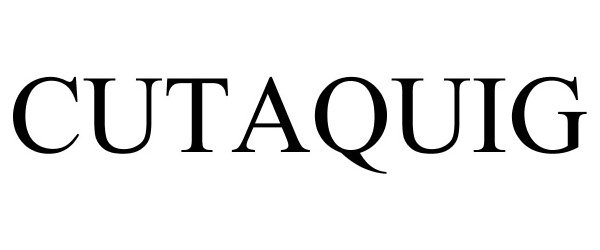 Trademark Logo CUTAQUIG