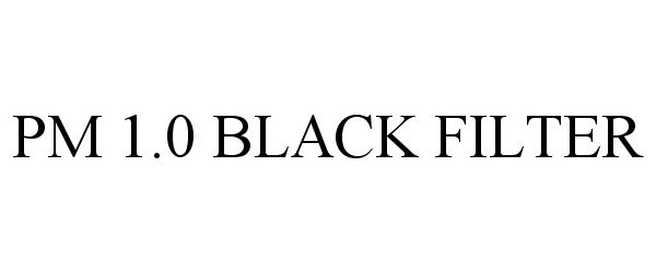 Trademark Logo PM 1.0 BLACK FILTER