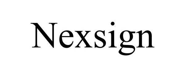 Trademark Logo NEXSIGN