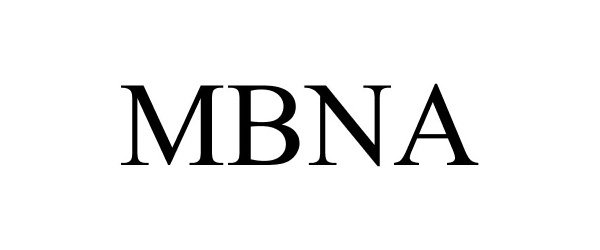 Trademark Logo MBNA