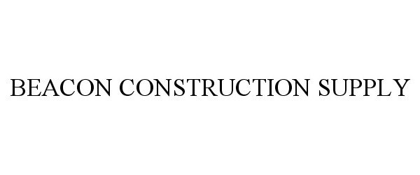  BEACON CONSTRUCTION SUPPLY