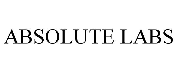 Trademark Logo ABSOLUTE LABS