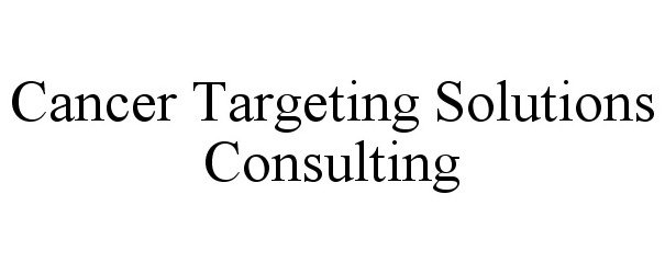  CANCER TARGETING SOLUTIONS CONSULTING
