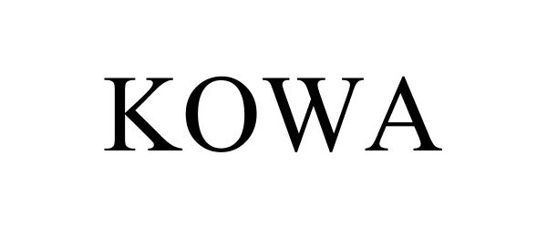 Trademark Logo KOWA
