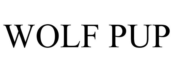 Trademark Logo WOLF PUP