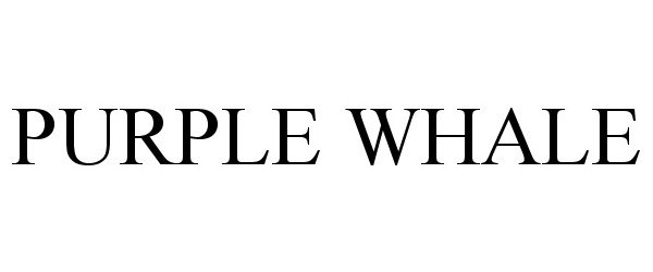 Trademark Logo PURPLE WHALE